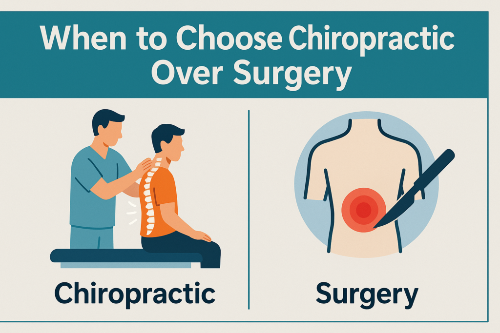 When to Choose Chiropractic Over Surgery!