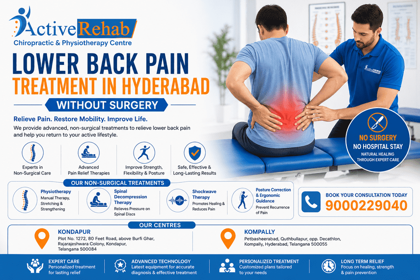 Lower Back Pain Treatment in Hyderabad Without Surgery