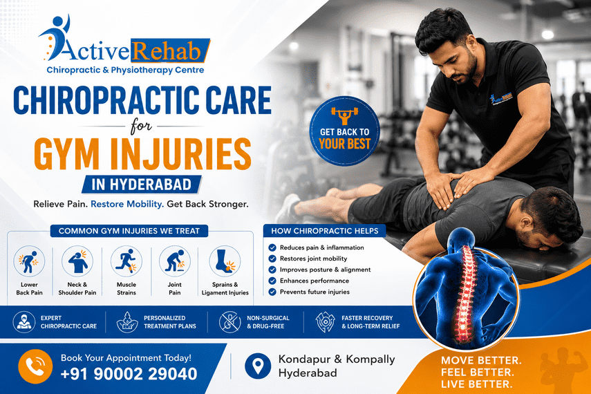 Chiropractic Care for Gym Injuries in Hyderabad