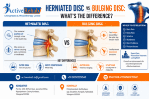 Read more about the article Herniated Disc vs Bulging Disc: What’s the Difference?