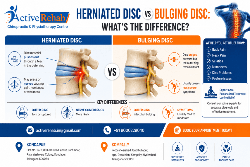 Herniated Disc vs Bulging Disc: What’s the Difference?