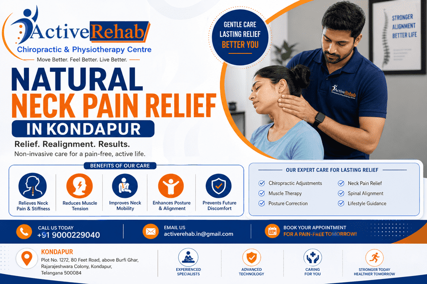 Natural Neck Pain Relief in Kondapur
