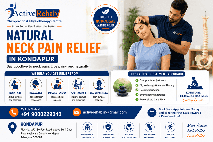 Natural Neck Pain Relief in Kondapur