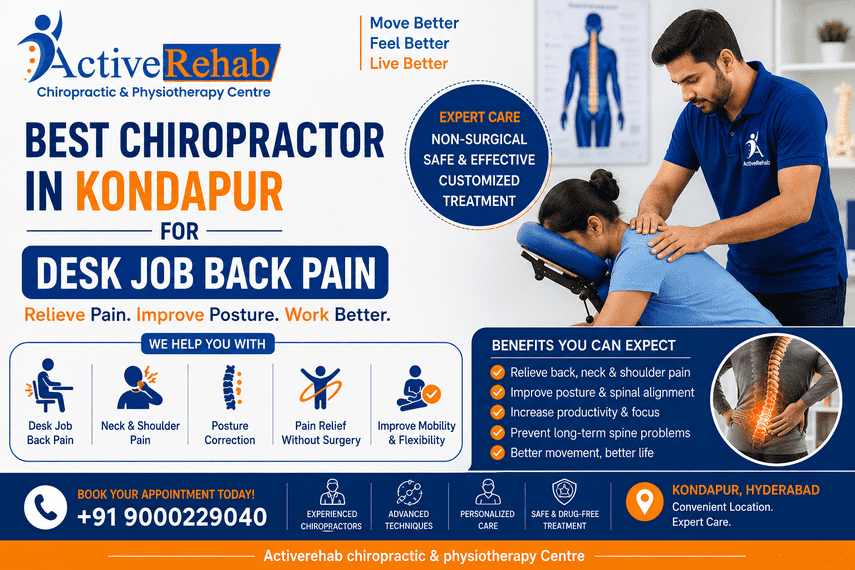 Best Chiropractor in Kondapur for Desk Job Back Pain