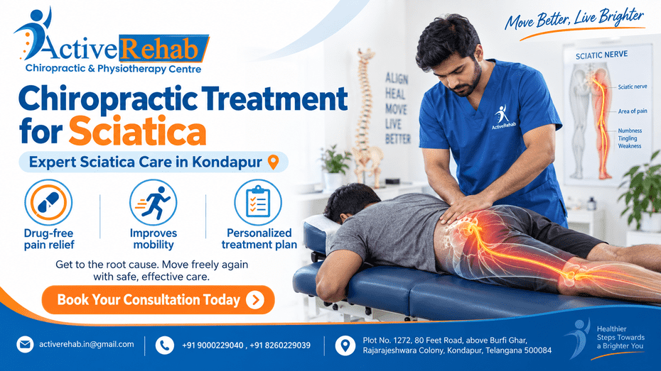 Read more about the article Chiropractic Treatment for Sciatica in Kondapur: What to Expect